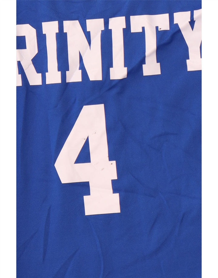 NIKE T-shirt grafica da donna Top UK 10 Small Blu Colourblock Poliestere