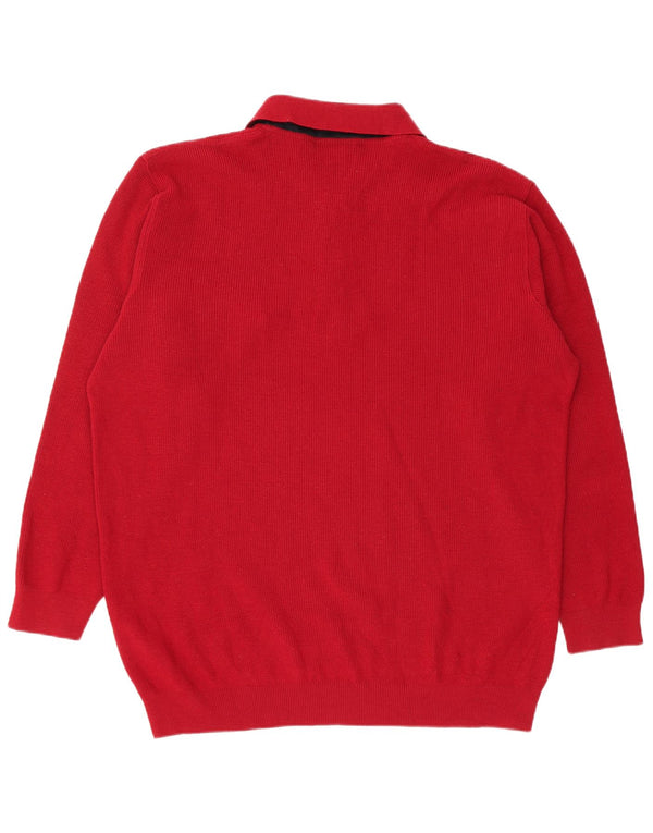 Maglione da uomo a collo alto Navigare 5XL lana merino rossa