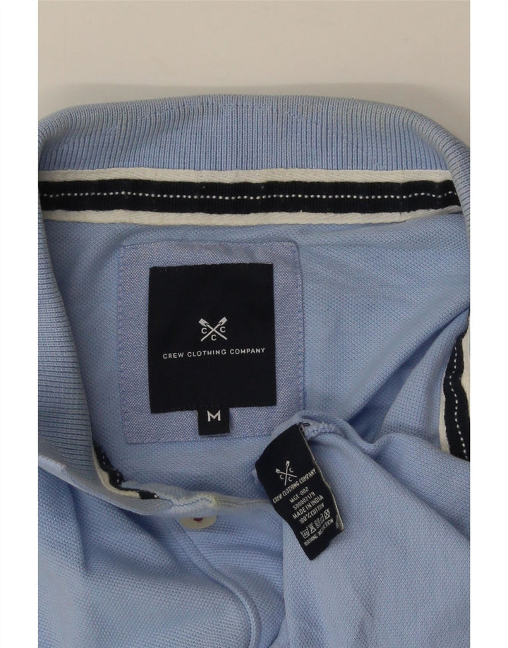 CREW CLOTHING Polo da uomo in cotone blu medio