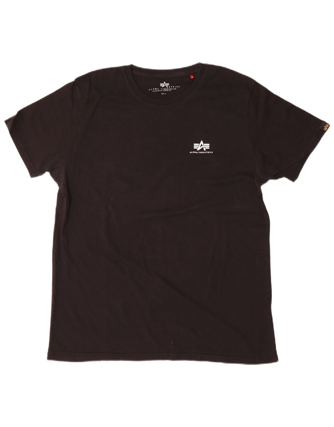 T-shirt da uomo Alpha Industries Top XL in cotone nero