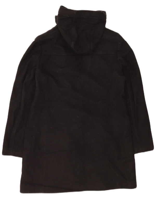 Cappotto con cappuccio da donna Calvin Klein UK 16 grande lana nera