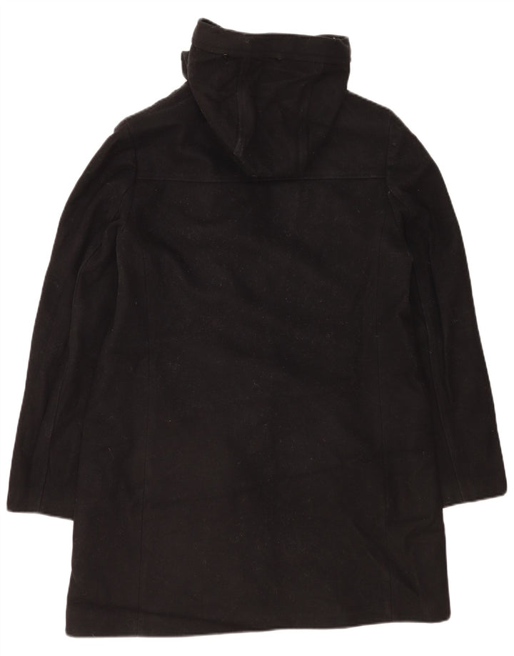 Cappotto con cappuccio da donna Calvin Klein UK 16 grande lana nera
