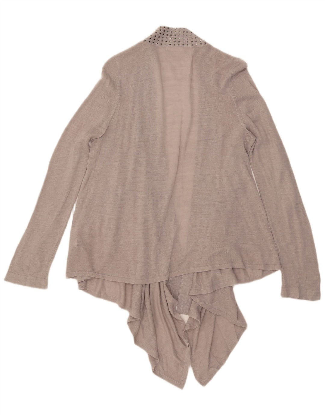 Top cardigan asimmetrico da donna Marks & Spencer UK 14 Acrilico grigio medio