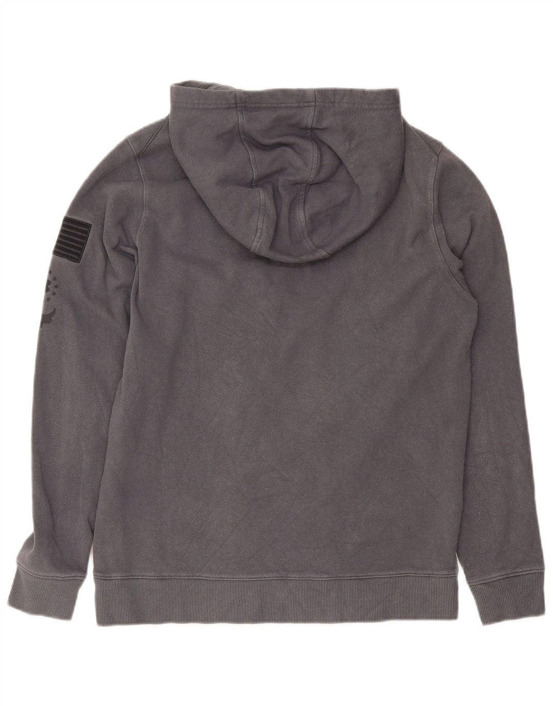 Felpa con cappuccio grafica da uomo Under Armour in cotone grigio medio