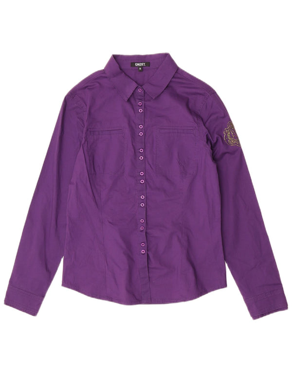 Camicia Bambina Dkny 13-14 Anni Cotone Viola