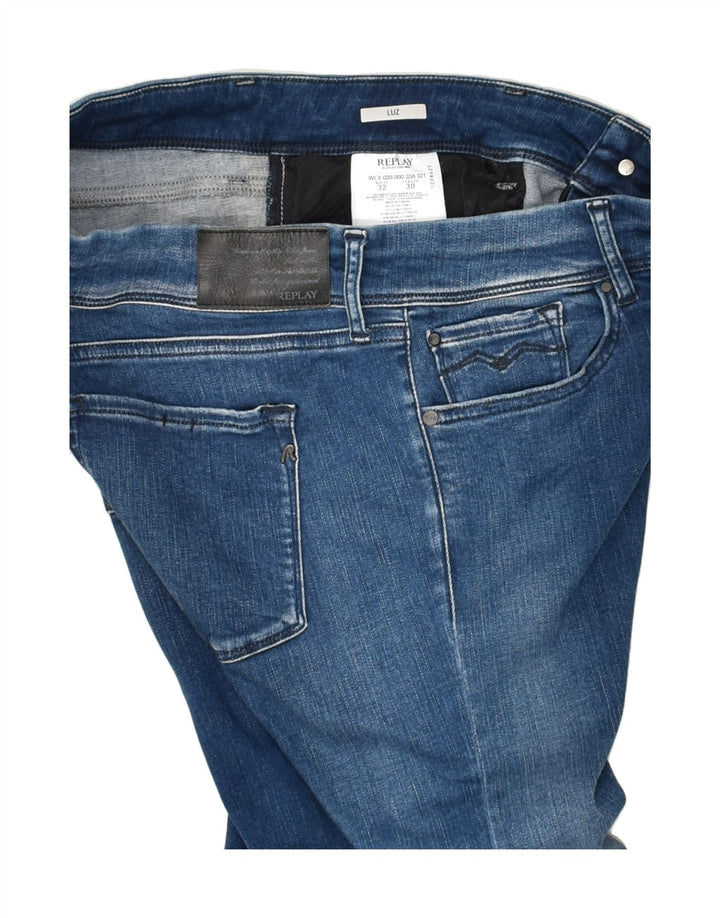 REPLAY Womens Bootcut Jeans W32 L27 Blue Cotton | Vintage Replay | Thrift | Second-Hand Replay | Used Clothing | Messina Hembry 