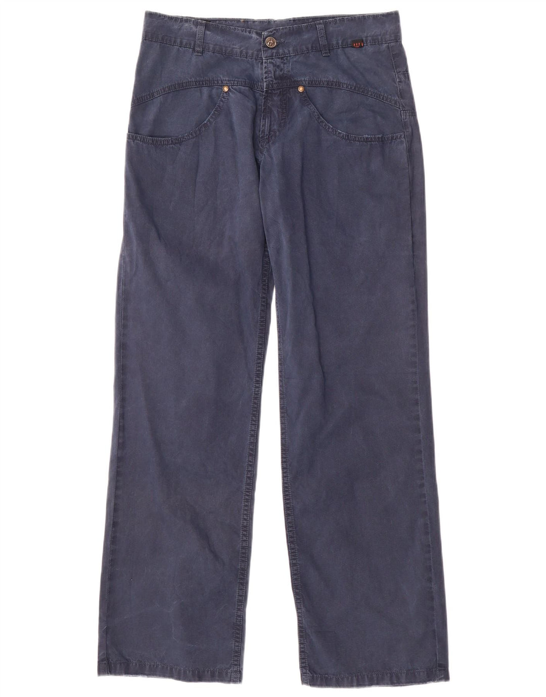 ROBERTO CAVALLI Pantaloni casual dritti da uomo Devils piccoli W29 L30 blu