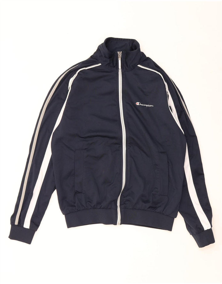 CHAMPION Giacca da tuta da uomo in poliestere medio blu navy