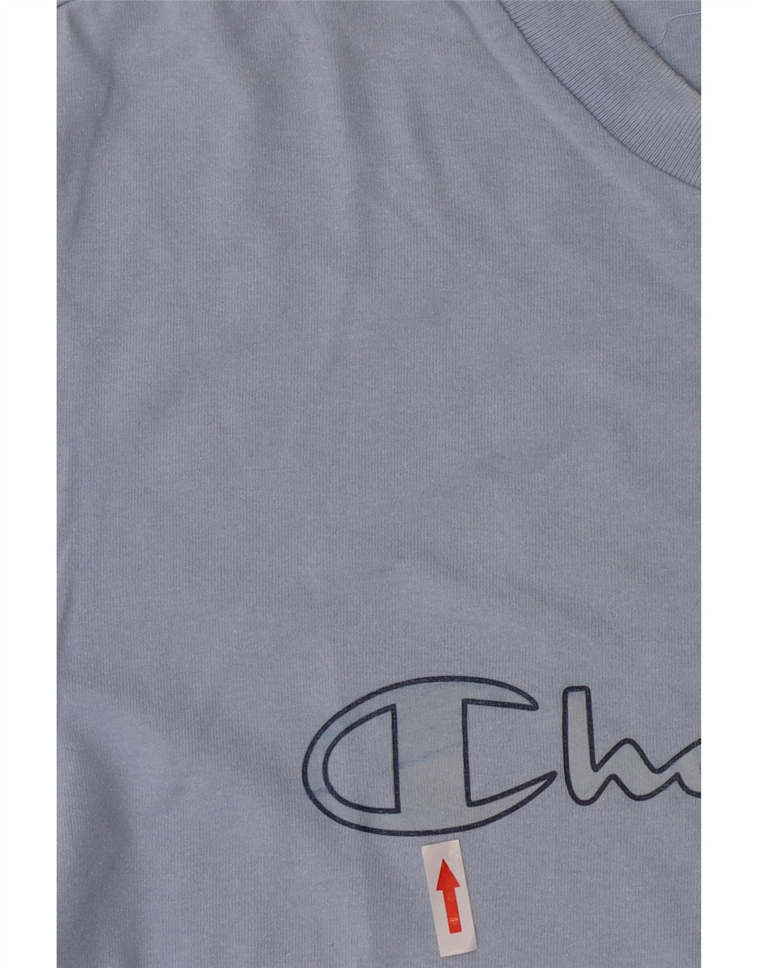 T-shirt grafica da uomo Champion Top grande in cotone blu