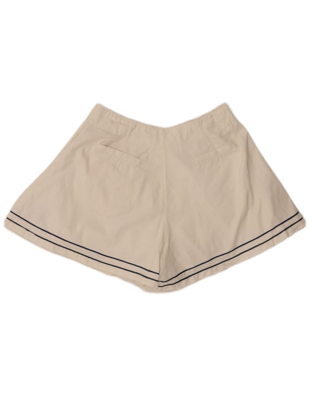 Pantaloncini casual vintage da donna medi W28 in cotone bianco sporco