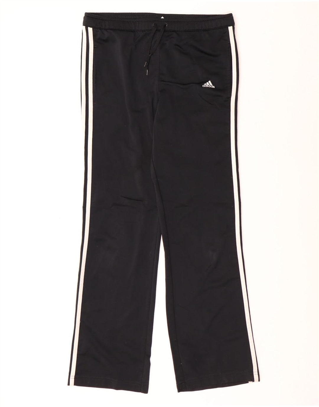 Pantaloni della tuta da donna Adidas UK 10 piccoli poliestere nero