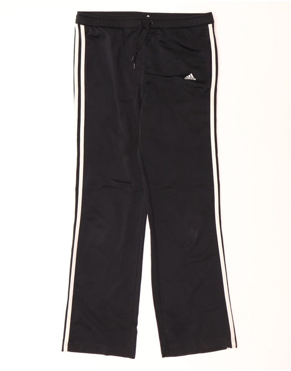 Pantaloni della tuta da donna Adidas UK 10 piccoli poliestere nero