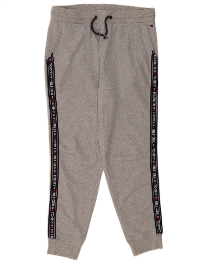 Pantaloni da tuta da donna Tommy Hilfiger Joggers grandi in cotone grigio