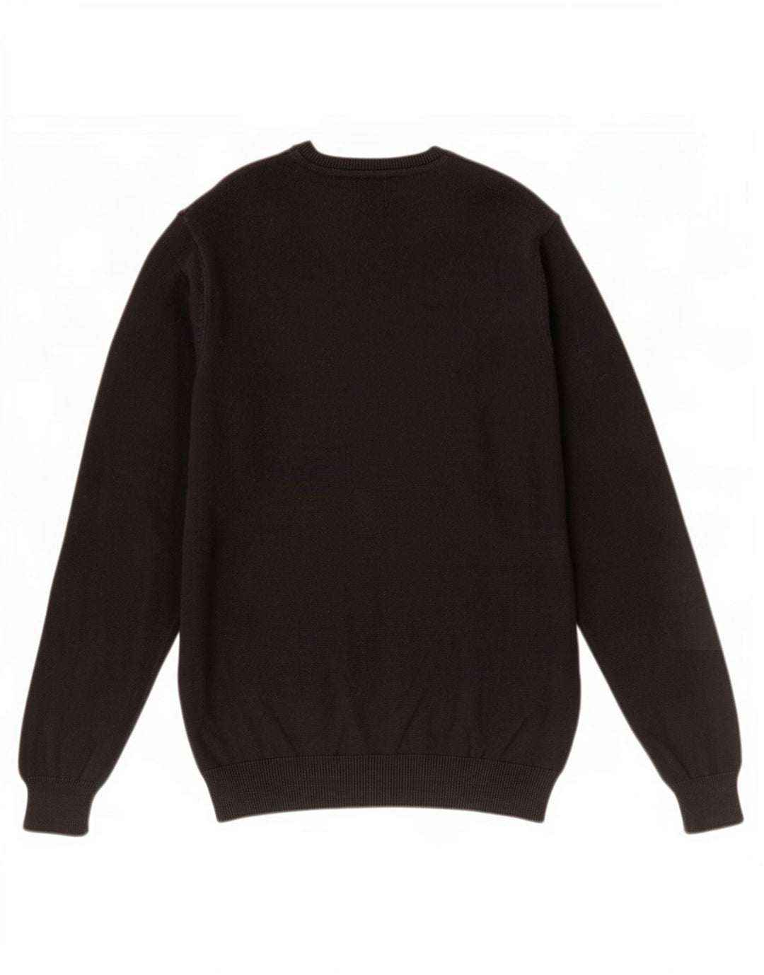 Maglione da uomo Marks & Spencer vestibilità regolare con scollo a V, cotone nero medio