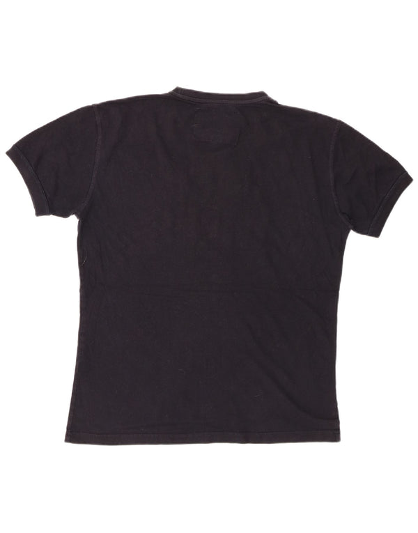 JACK WILLS T-shirt grafica da uomo Top in cotone nero medio