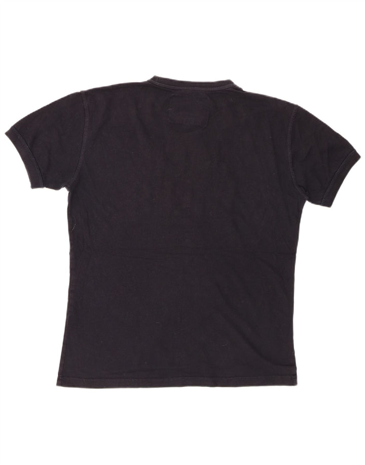 JACK WILLS T-shirt grafica da uomo Top in cotone nero medio