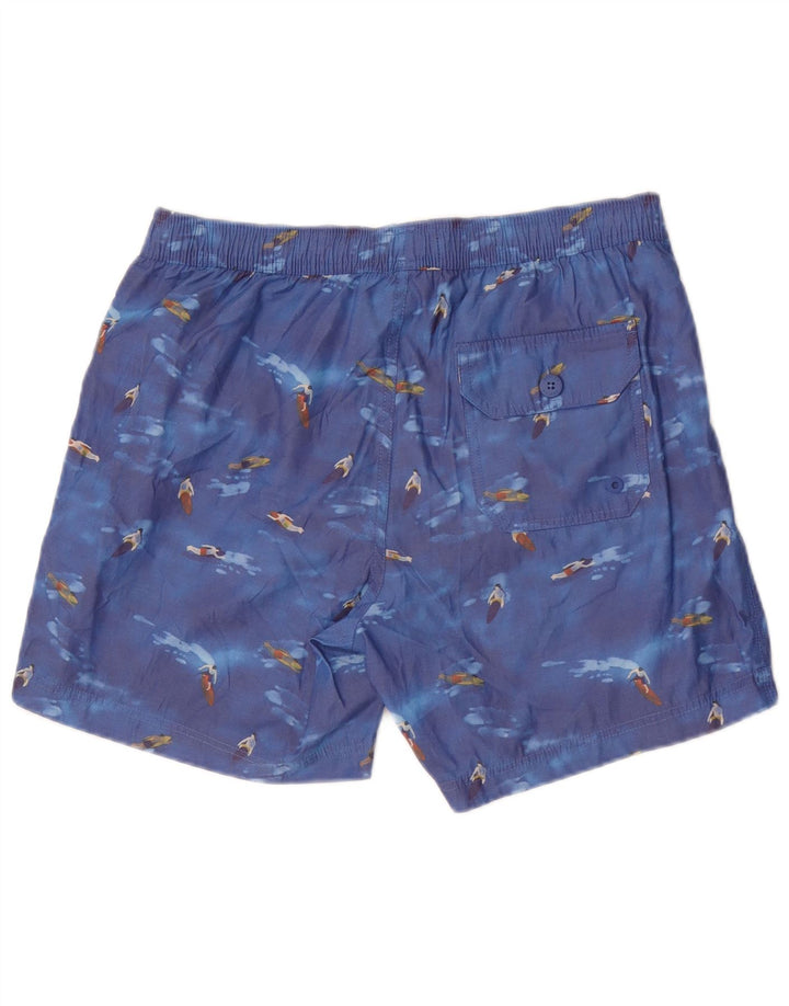 Pantaloncini da bagno grafici da uomo Fat Face Poliestere blu medio