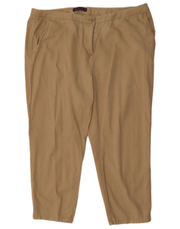Pantaloni corti da donna Marks & Spencer UK 18 XL W38 L24 Cotone beige