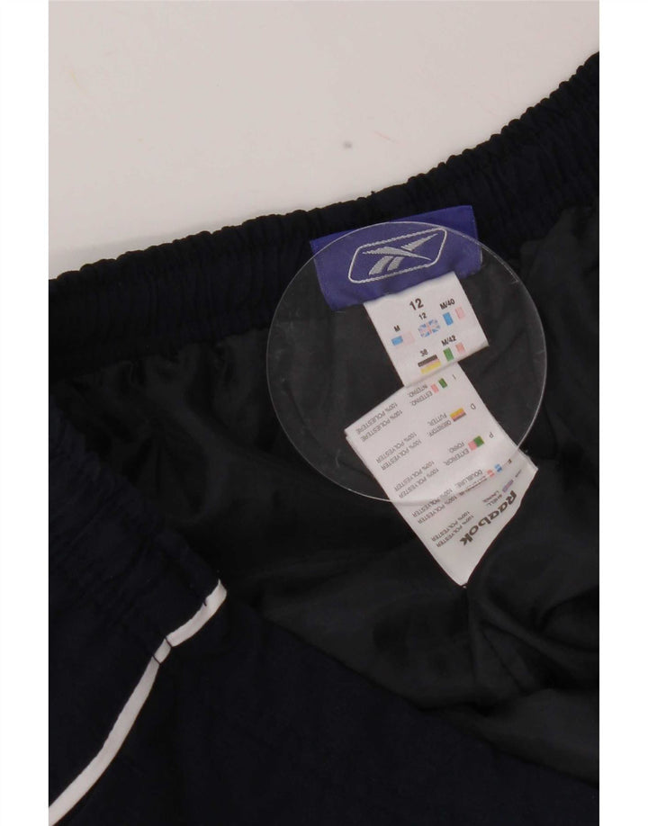 Pantaloni da tuta Reebok da donna Capri UK 12 Medium Blu Navy Poliestere