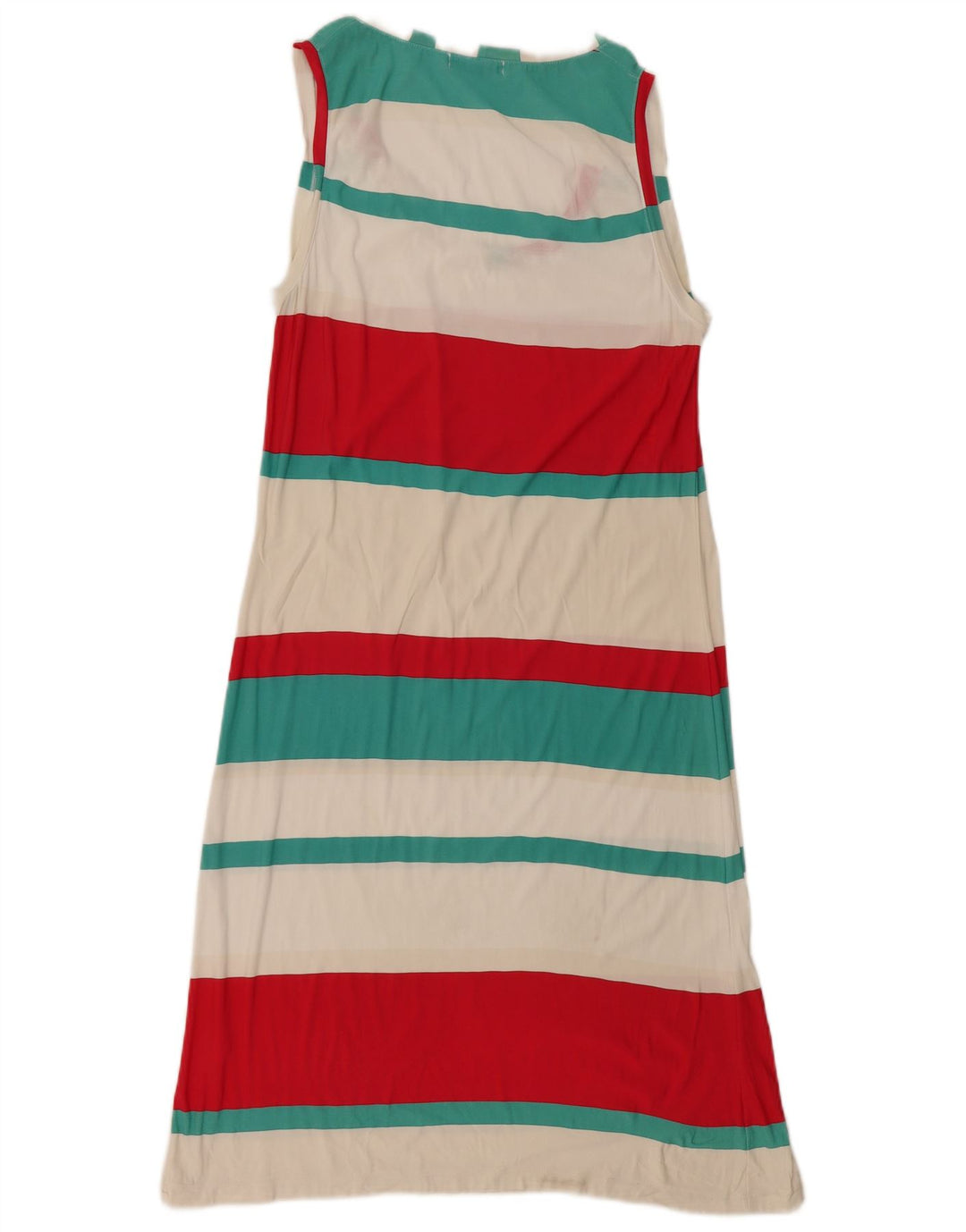 Byblos Abito basico senza maniche da donna UK 10 Piccolo a righe multicolore