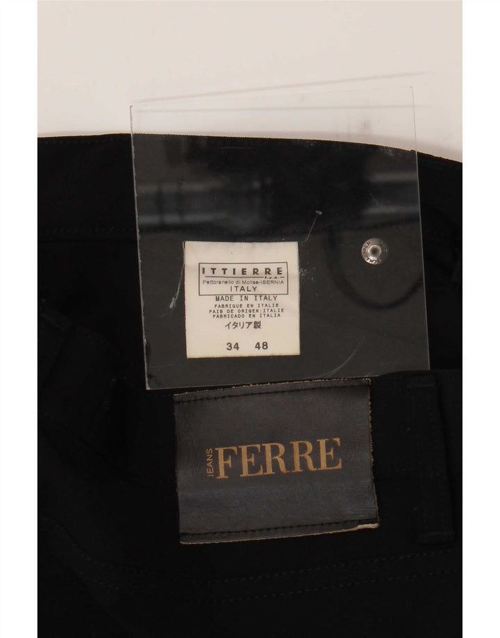 Jeans affusolati Ferre Ittierre da uomo W34 L27 neri in poliammide