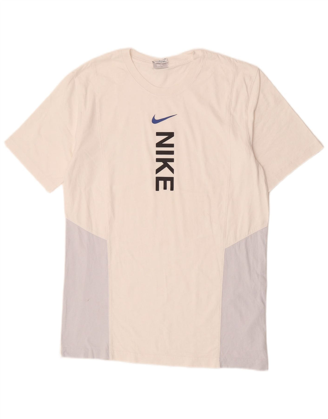 T-shirt grafica da uomo Nike Top in cotone color block bianco medio