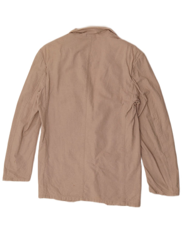 Giacca blazer da uomo a 2 bottoni Pioneer UK 36 piccola in cotone beige
