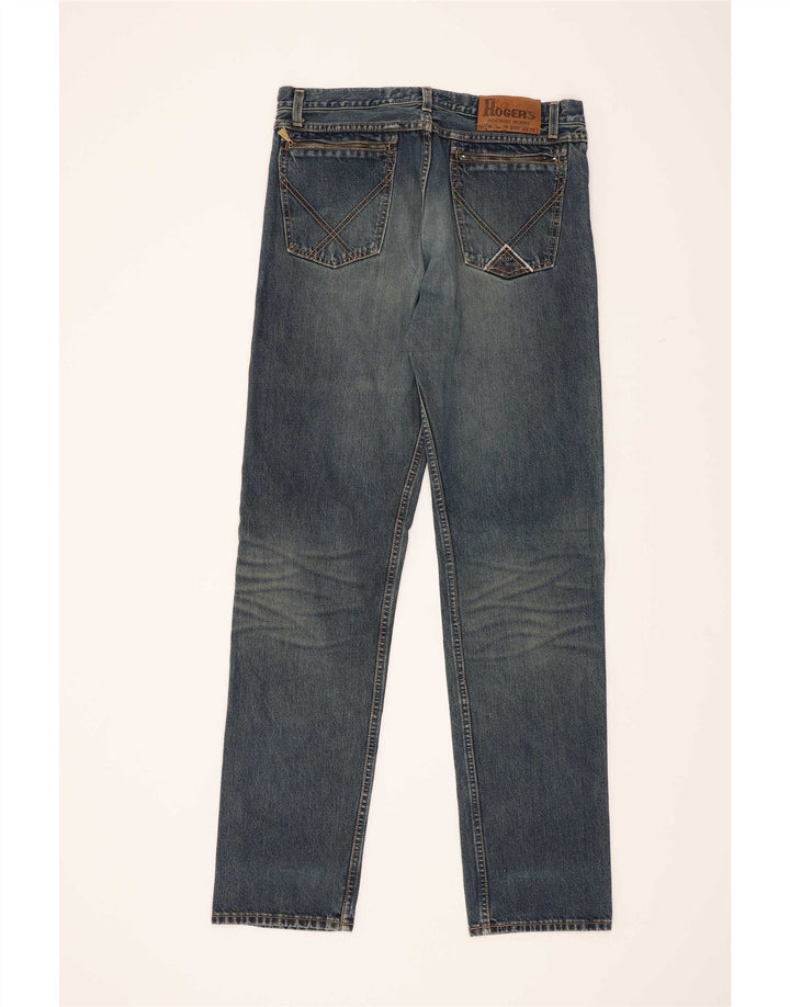 Jeans dritti da uomo Roy Rogers W36 L36 cotone blu
