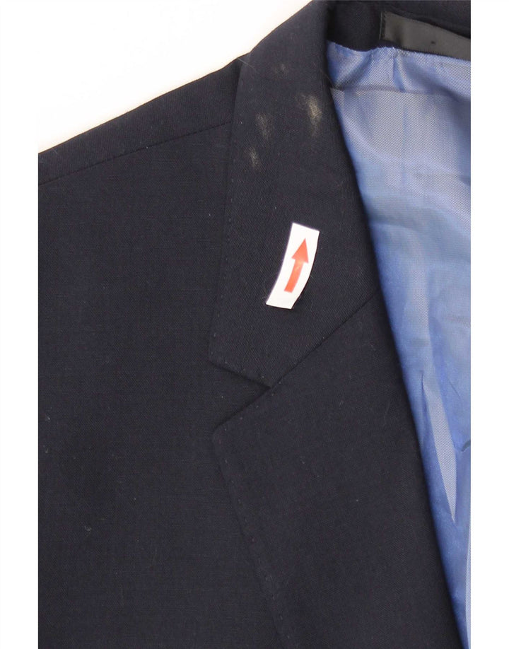 Giacca blazer da uomo Marks & Spencer Autograph a 2 bottoni UK 42 Large Blu Navy
