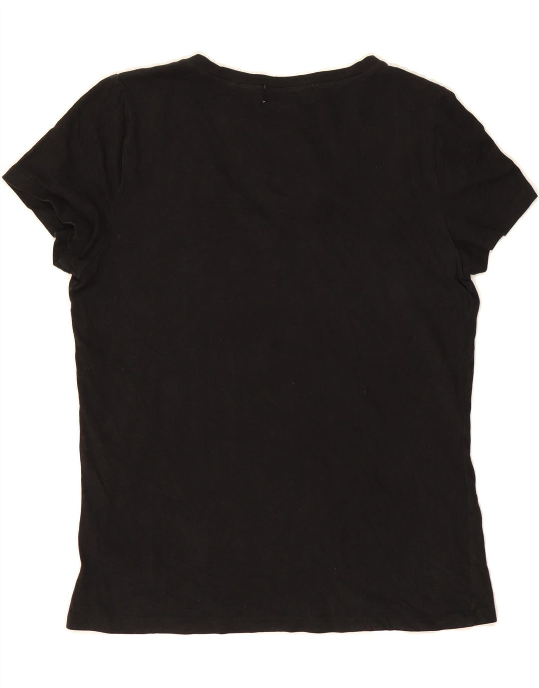 MICHAEL KORS Womens T-Shirt Top UK 14 Medium Black Cotton Vintage Michael Kors and Second-Hand Michael Kors from Messina Hembry 