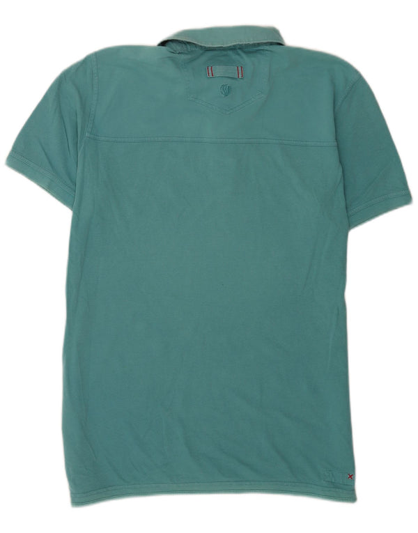 Polo da uomo a maniche corte, vestibilità regolare, Fat Face, grande, in cotone floreale verde