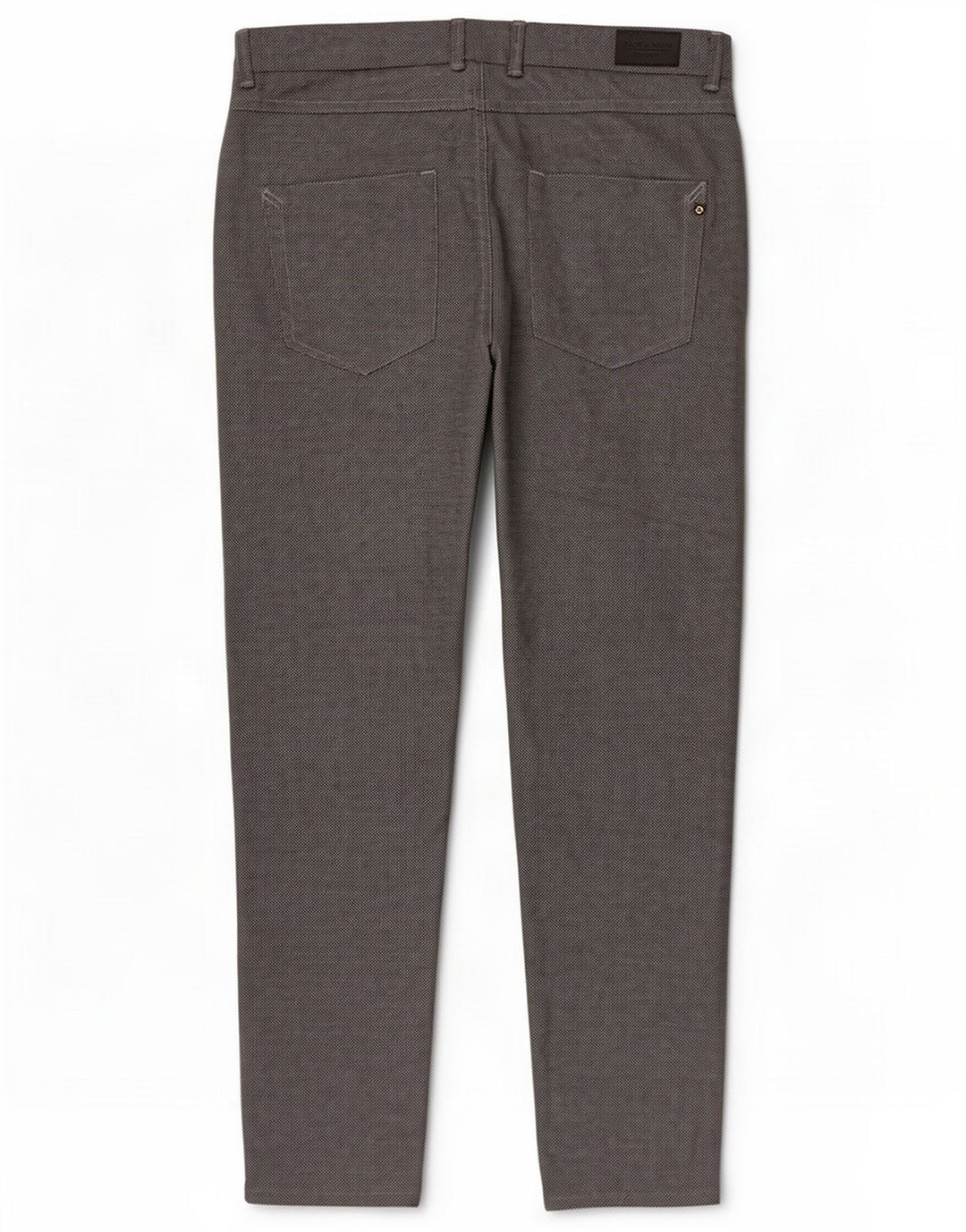 Zara Pantaloni casual slim da uomo EU 40 Medio W31 L30 Poliestere grigio