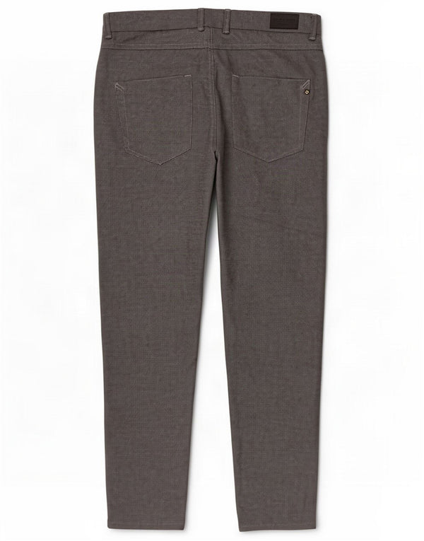 Zara Pantaloni casual slim da uomo EU 40 Medio W31 L30 Poliestere grigio