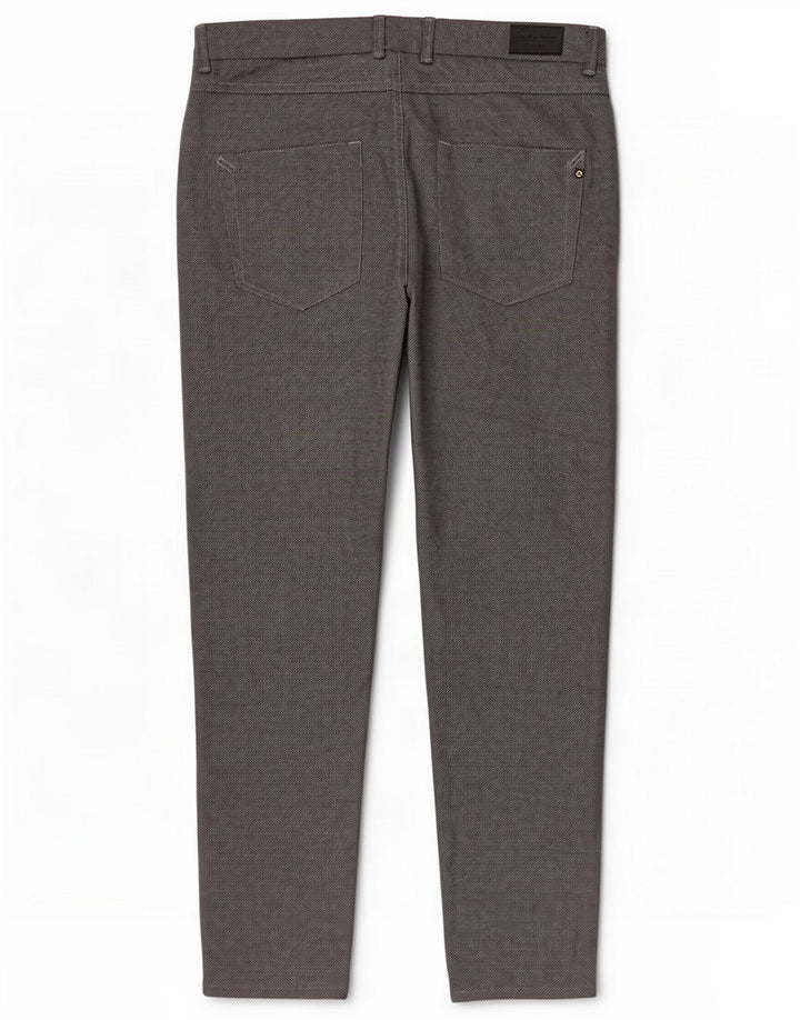 Zara Pantaloni casual slim da uomo EU 40 Medio W31 L30 Poliestere grigio