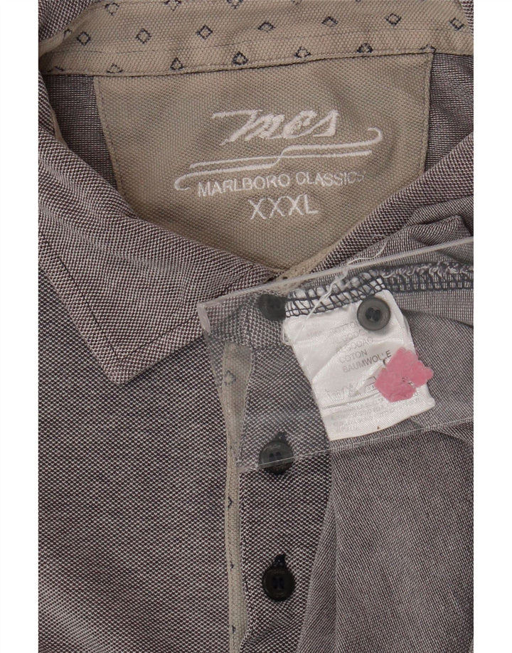 Polo da uomo MARLBORO CLASSICS 3XL cotone grigio