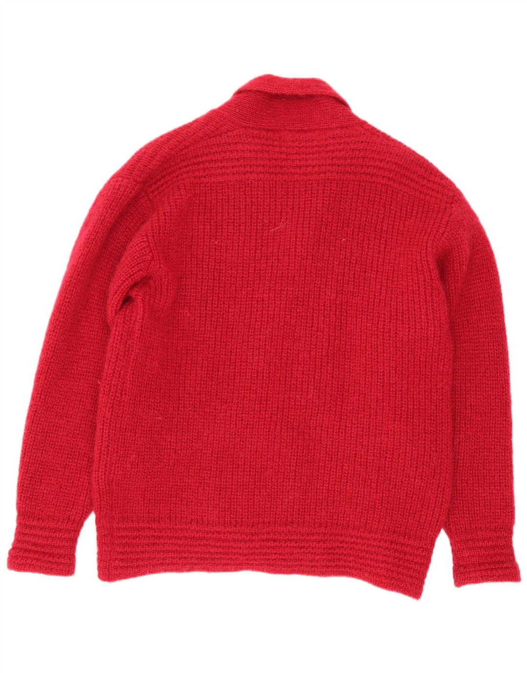 Maglione cardigan doppio petto da donna Emreco EU 38 lana rossa media
