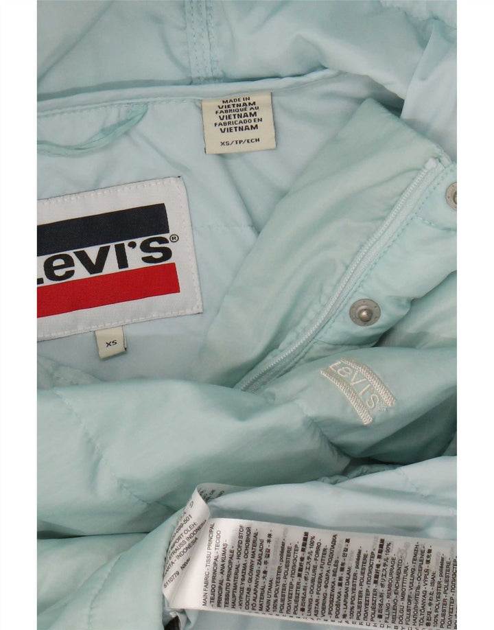 Giacca imbottita con cappuccio da donna Levi's UK 6 XS poliestere blu