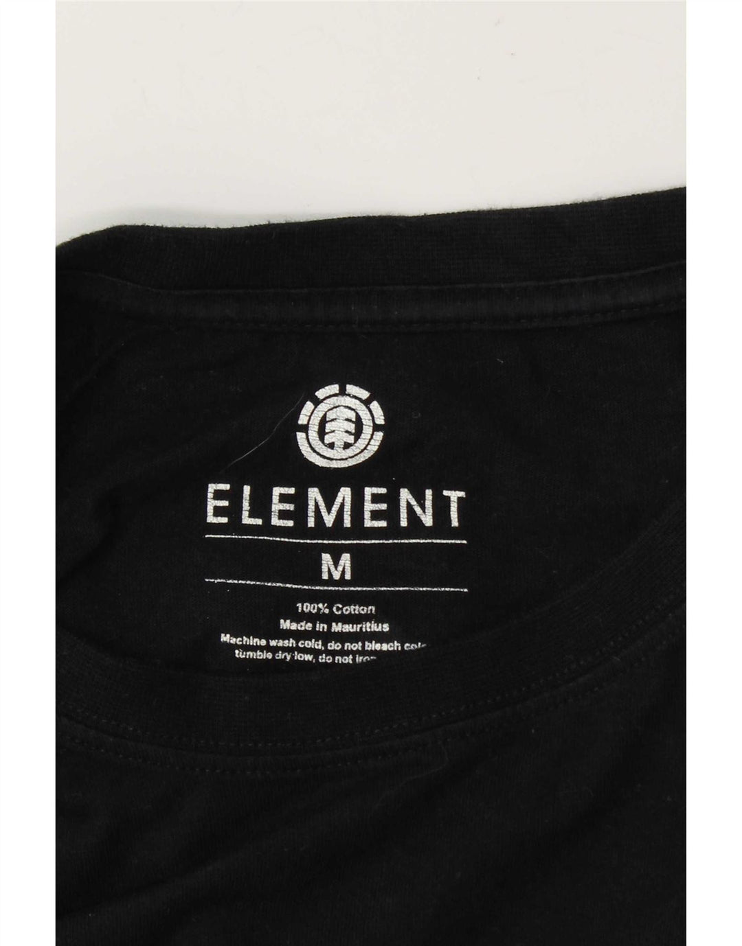 Element Maglietta grafica da uomo a maniche lunghe in cotone nero medio