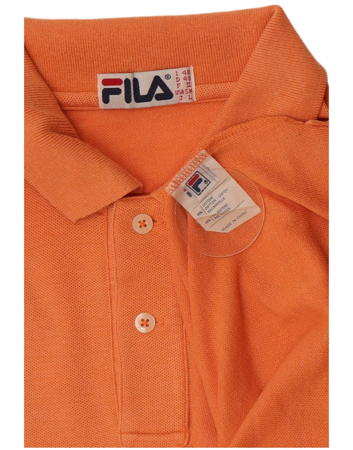 Polo Uomo Fila IT 48 Cotone Arancione Medio