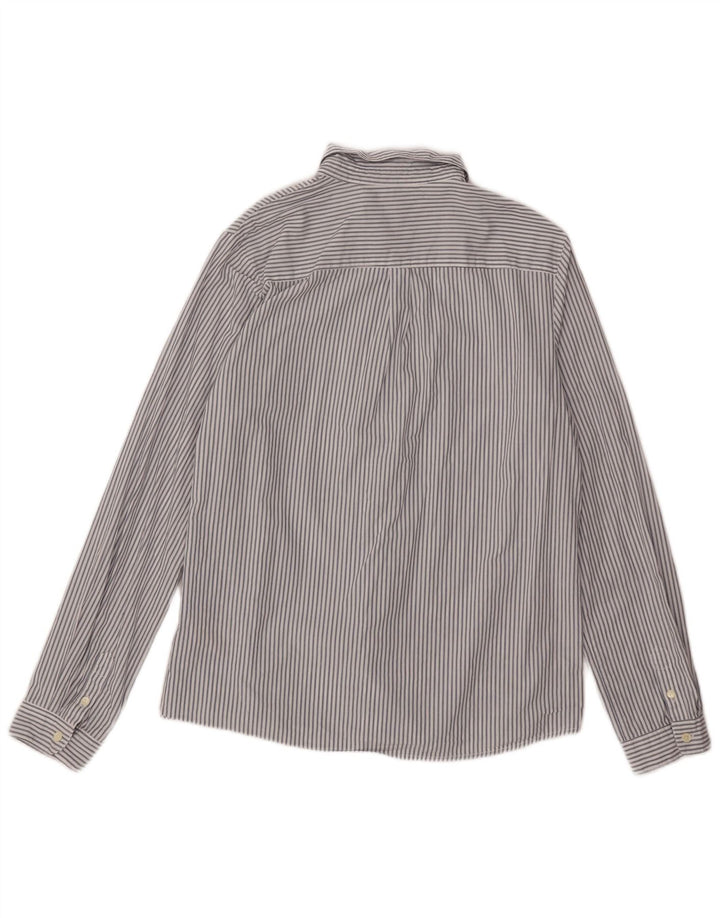 Camicia da uomo Scotch & Soda in cotone a righe bianche medie