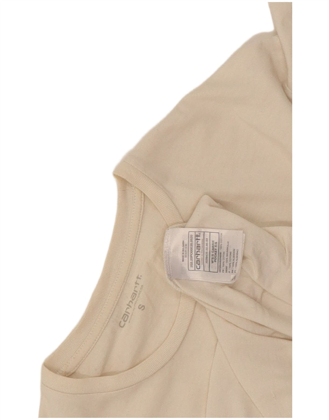 T-shirt da uomo Carhartt Top piccola in cotone bianco