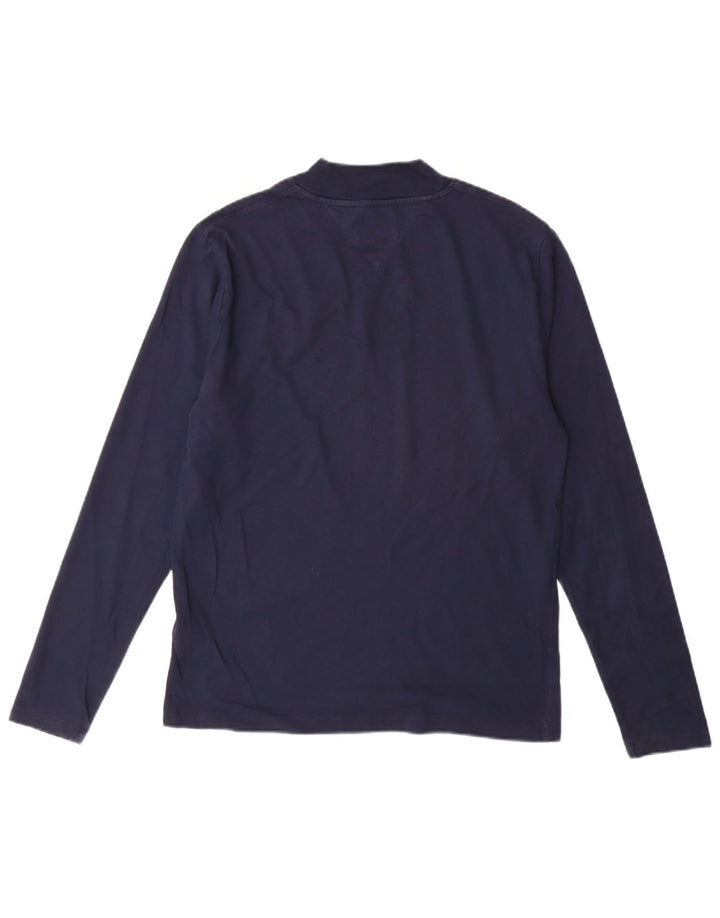 TOMMY HILFIGER Top da uomo a manica lunga piccolo in cotone blu navy