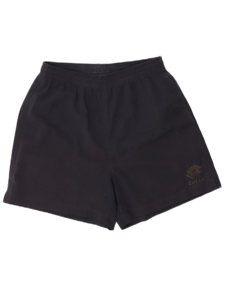 Pantaloncini sportivi da uomo LOTTO UK 40/42 Large Nero Poliestere