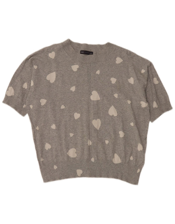 Maglione girocollo da donna Marks & Spencer con motivo astratto UK 16 grande