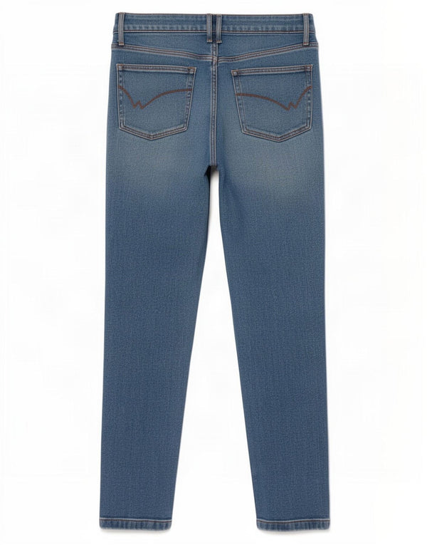 Jeans slim fit rilassati da donna di White Stuff UK 12 Medium W28 L27 Cotone blu