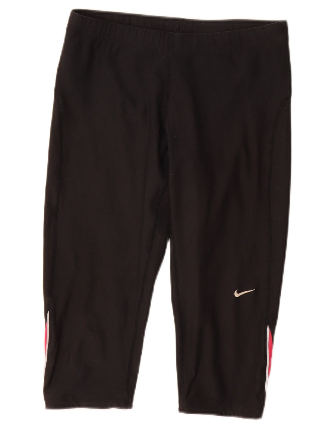 Pantaloncini sportivi NIKE Dri Fit Bermuda da donna UK 12 Medium Black Colourblock