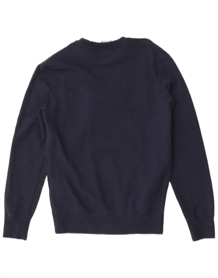 Felpa grafica da uomo Champion Felpa media in cotone blu navy