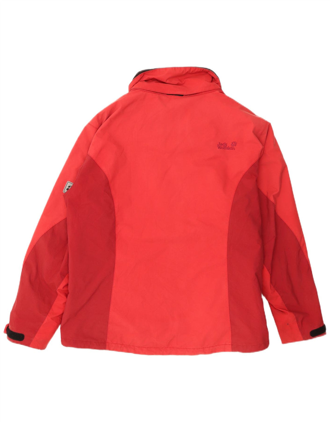 Giacca antipioggia da donna Jack Wolfskin UK 14 Large Rosso Poliammide
