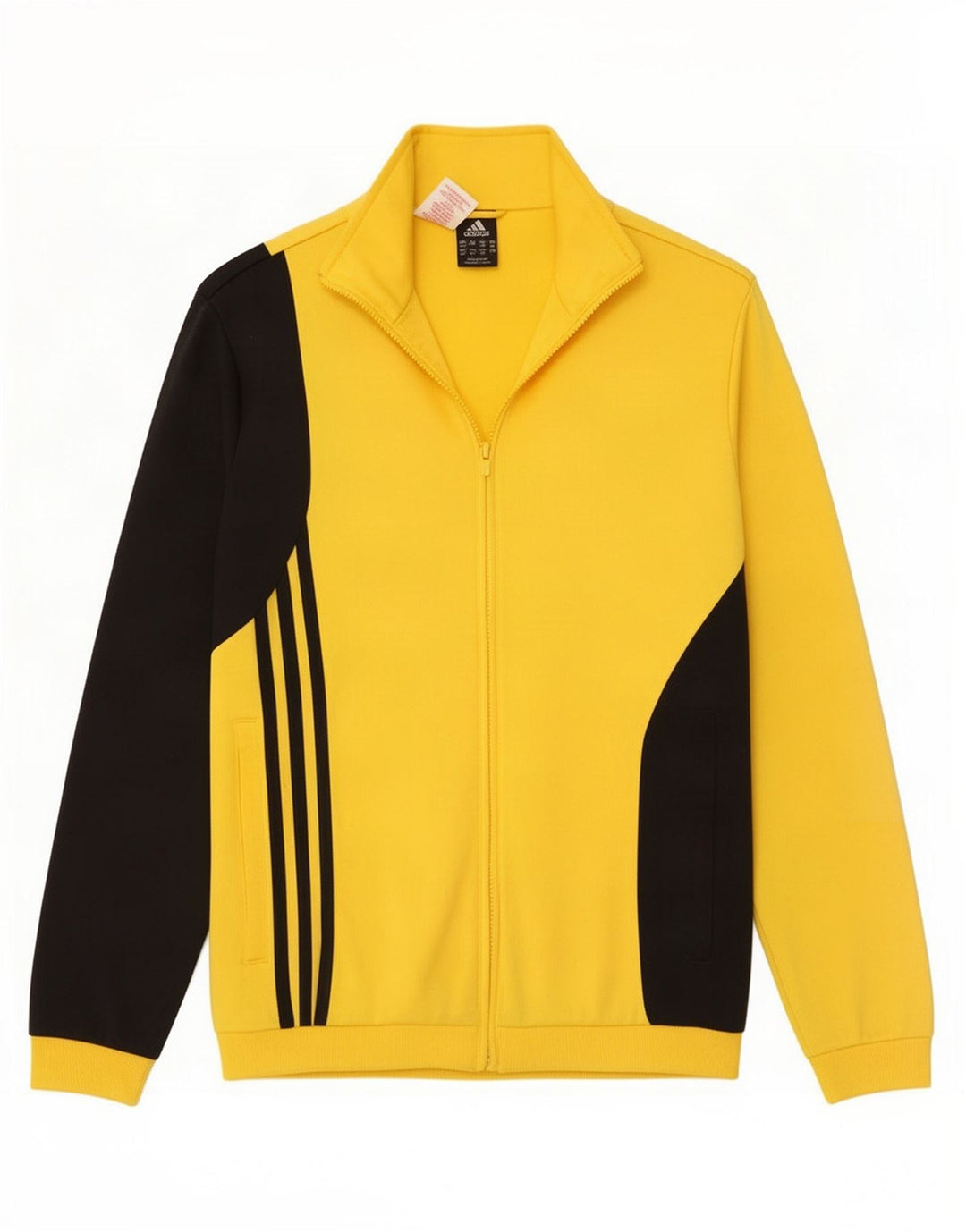 Giacca da tuta da ragazzo Adidas 13-14 anni in poliestere color block giallo