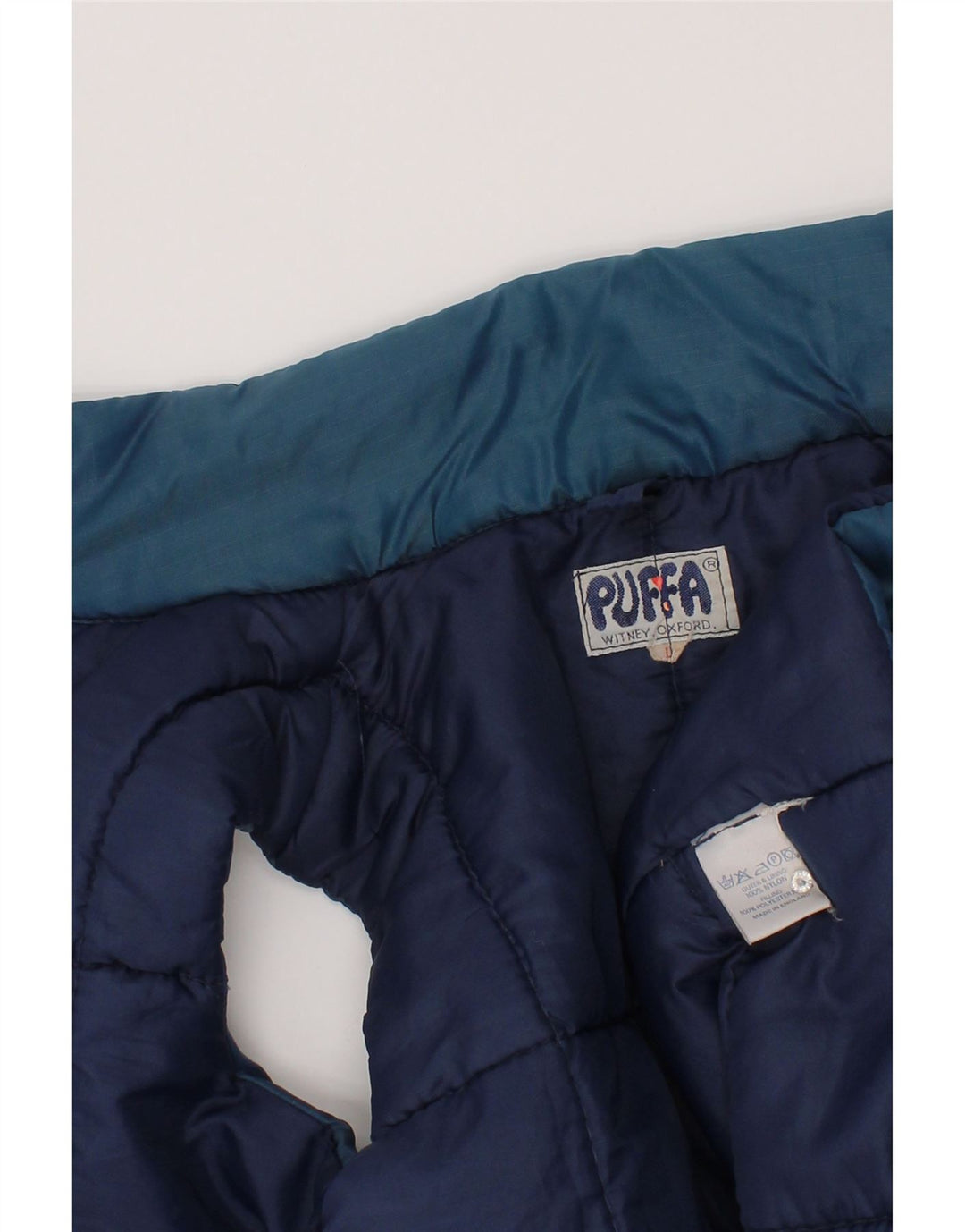 Gilet imbottito Puffa per ragazzi 7-8 anni, grande, in nylon blu